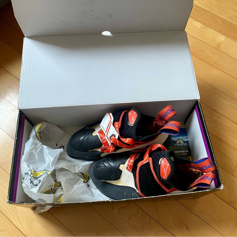 La Sportiva Climbing Shoes. Brand new. Size 36 1/2 (men’s 4.5, women’s 5.5)